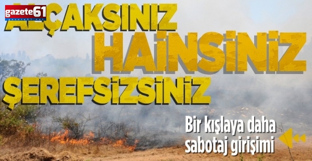 Kışlada yangın çıkarmak istediler