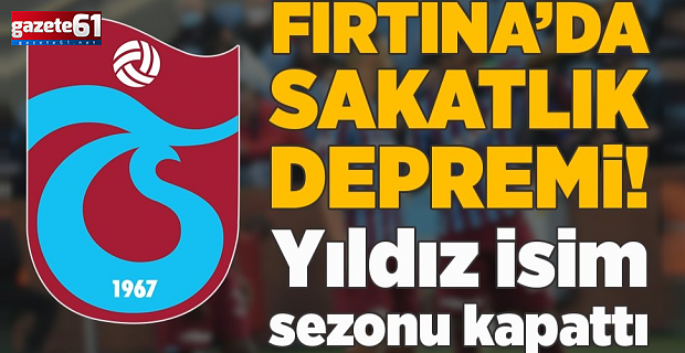 Trabzonspor'da Edgar IE sezonu kapattı!
