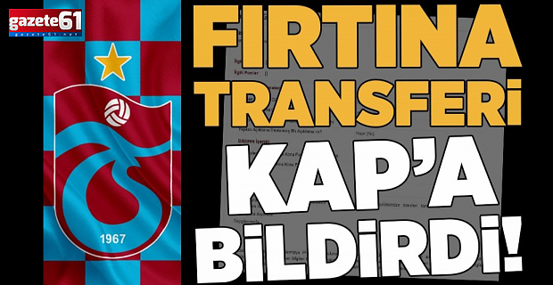 Trabzonspor Jean Evrard Kouassi transferini KAP'a bildirdi!