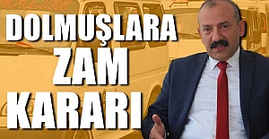 Dolmuşlara zam kararı