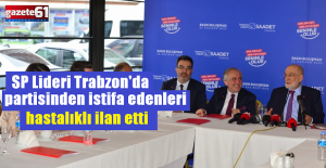 Trabzon'da SP'den istifa edenleri hastalıklı ilan etti