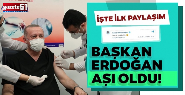 Cumhurbaşkanı Erdoğan Kovid-19 aşısı oldu