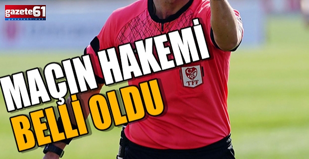 Maçın Hakemi Belli Oldu