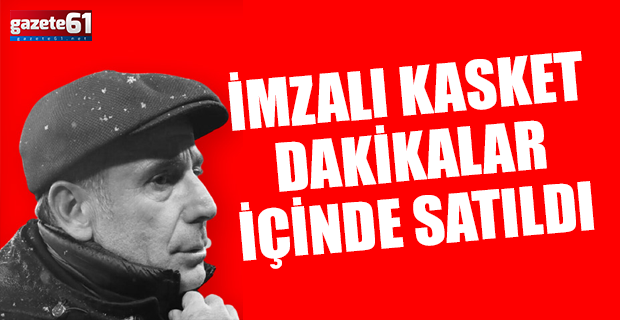 Avcı'nın imzalı kasketi dakikalar içerisinde satıldı!