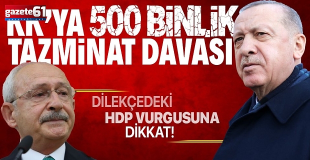 Başkan Erdoğan'dan Kılıçdaroğlu'na tazminat davası