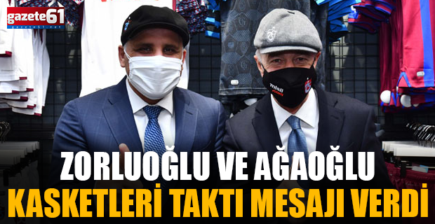 Başkan Zorluoğlu ve Başkan Ağaoğlu kasketleri taktılar