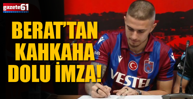 Berat Özdemir'den kahkaha dolu imza!