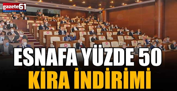 Esnafa yüzde 50 kira indirimi