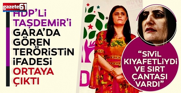 HDP’li Taşdemir​​​​​​​’i Gara’da gören terörist​​​​​​​ konuştu!