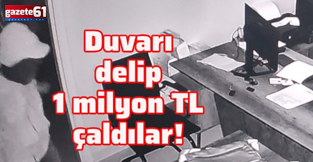 Kasadan 1 milyon TL çalan hırsızlar kamerada!