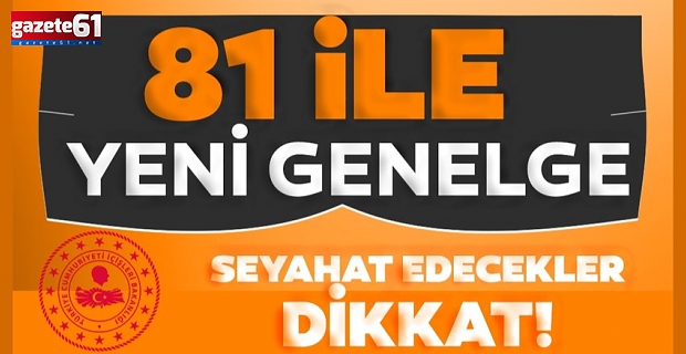 Seyahat edecekler dikkat