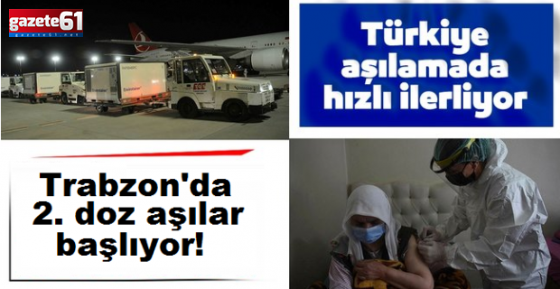 Trabzon'da 2. doz aşılar başlıyor!