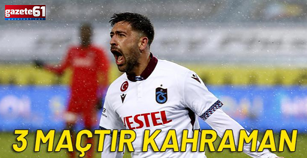 Trabzonspor'da 3 maçtır kahraman Bakasetas