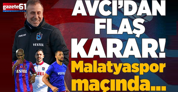 Trabzonspor Yeni Malatyaspor deplasmanında!