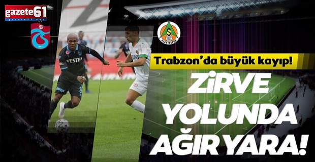 Trabzonspor, Alanyaspor engelini aşamadı!