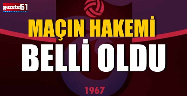 Trabzonspor Alanyaspor maçının hakemleri açıklandı