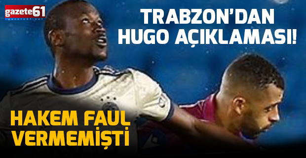 Trabzonspor'dan Vitor Hugo ve Kamil Ahmet Çörekçi açıklaması!