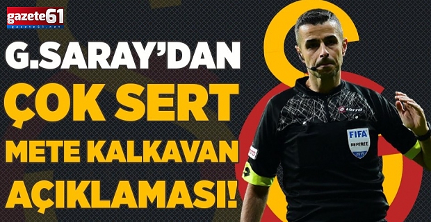 Galatasaray'dan hakame ayar!