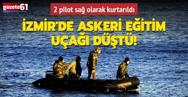 İzmir'de Uçak Düştü