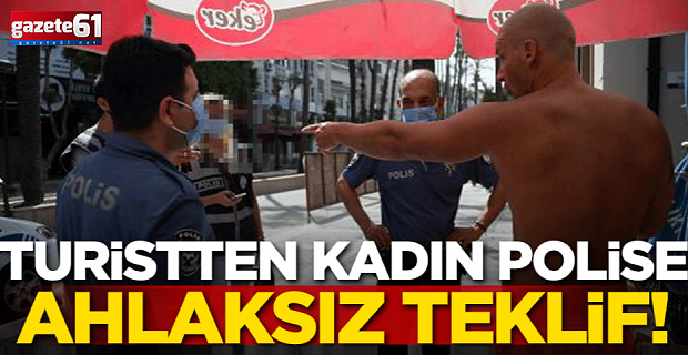 Kadın polise ahlaksız teklif! Gözaltına alındı