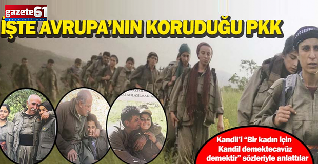 İŞTE AVRUPA'NIN KORUDUĞU PKK
