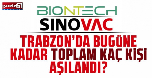 Trabzon’da toplam kaç kişi aşılandı?