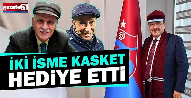 İki isme kasket hediye etti