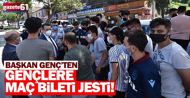 Trabzon'da taraftarlara bilet jesti!