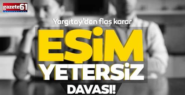 ‘Eşim yetersiz’ sözüne tazminat