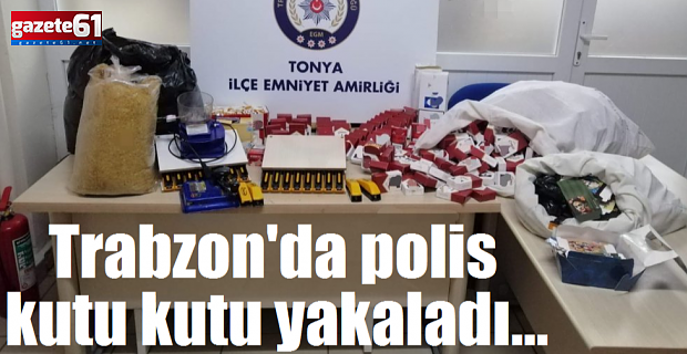 Trabzon'da polis kutu kutu yakaladı...