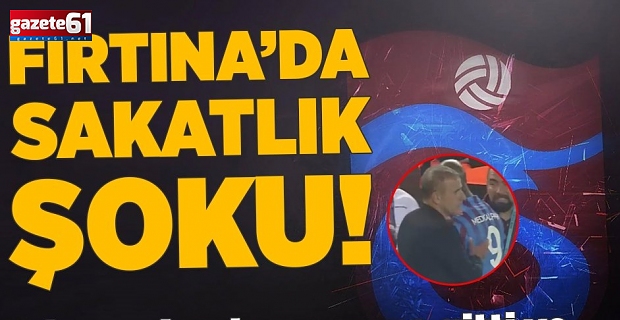 Trabzonspor - Fenerbahçe maçında Nwakaeme sakatlandı!