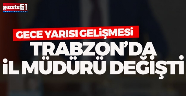 Trabzon’da yeni Gençlik Spor İl Müdürü belli oldu.