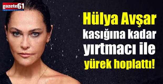 Hülya Avşar jartiyerli kıyafetiyle sahne aldı