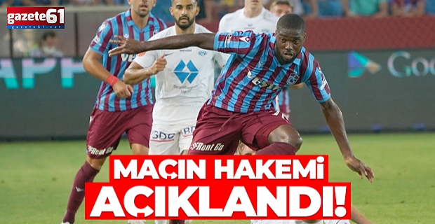 Trabzonspor'un Sivasspor maçını yönetecek hakem belli oldu