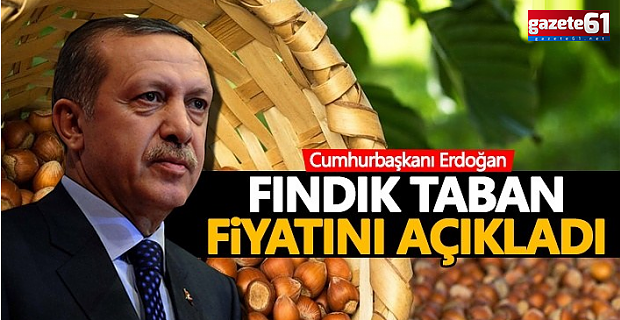 Başkan Erdoğan Fındık Fiyatını Açıkladı