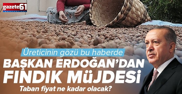  Başkan Erdoğan, fındık taban fiyatını açıklayacak