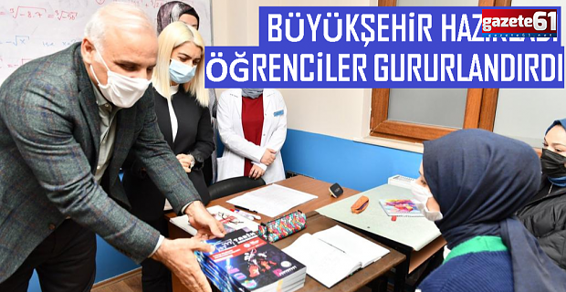 BÜYÜKŞEHİR SINAVA HAZIRLADI ÖĞRENCİLER GURURLANDIRDI