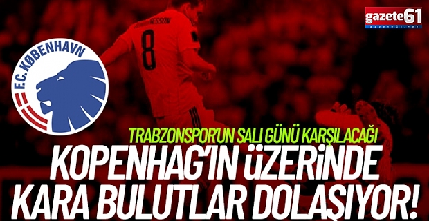Kopenhag'da Trabzonspor maçı öncesi 2 sakat verdi