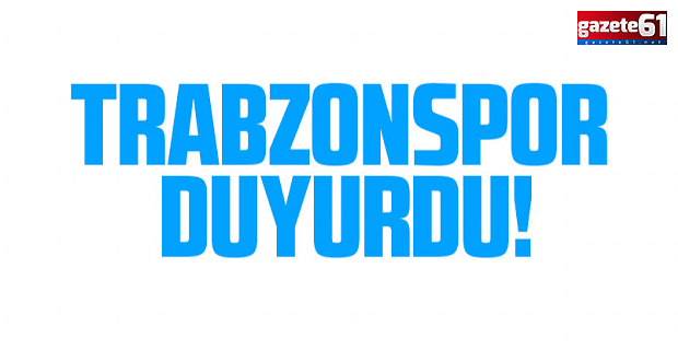 Trabzonspor yeni işe alımları duyurdu!