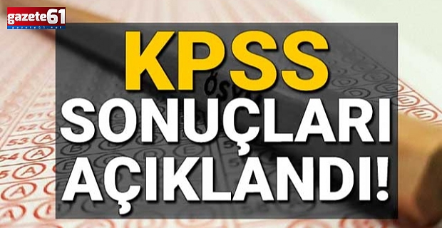 KPSS sonuçları açıklandı