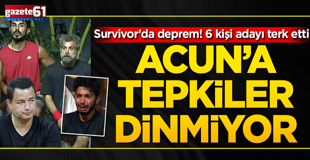 Survivor’da deprem! 6 yarışmacı adayı terk etti