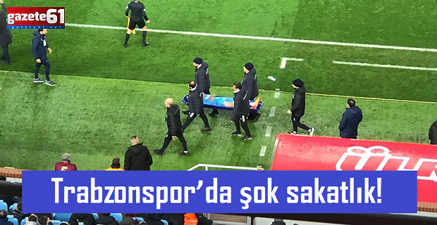 Trabzonspor’da şok sakatlık! Devam edemedi
