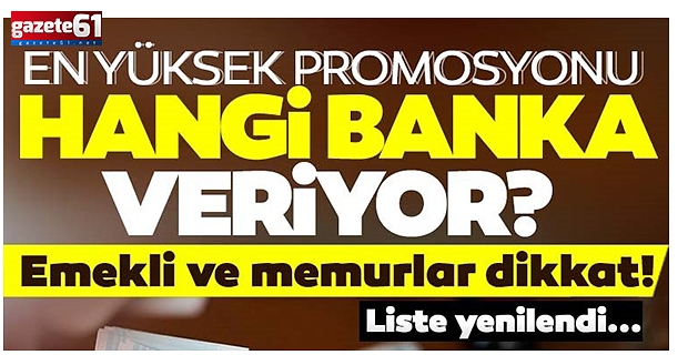 Emekli promosyon kampanyaları yenilendi! 