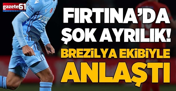 TRABZONSPOR'DA ŞOK AYRILIK!