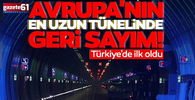 Zigana Tüneli açılış için gün sayıyor