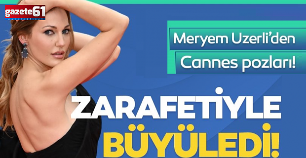 Meryem Uzerli siyahlar içinde kırmızı halıyı yaktı geçti!