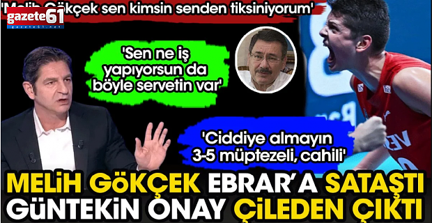Güntekin Onay'dan Melih Gökçek'e: ''Sus artık'' 