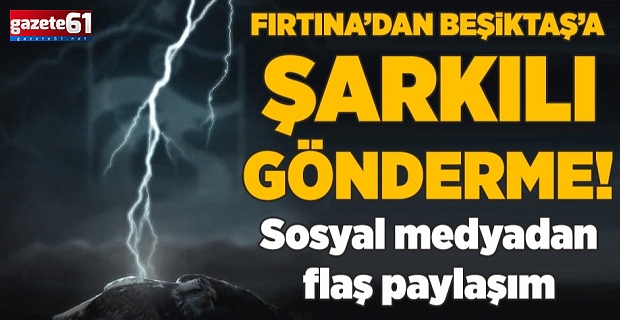 Trabzonspor'dan flaş Beşiktaş göndermesi!
