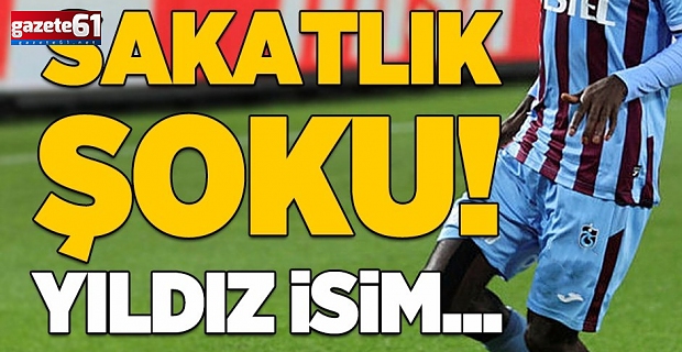 Trabzonspor'da sakatlık şoku! Yıldız isim...