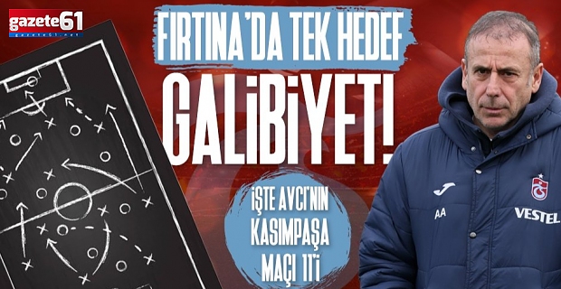 Abdullah Avcı'nın Kasımpaşa maçı 11'i
